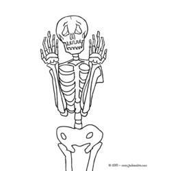 Раскраска: скелет (Персонажи) #147485 - Бесплатные раскраски для печати