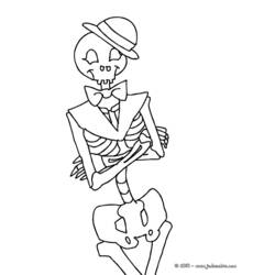 Раскраска: скелет (Персонажи) #147487 - Бесплатные раскраски для печати