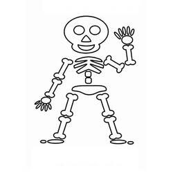 Раскраска: скелет (Персонажи) #147532 - Раскраски для печати