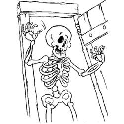 Раскраска: скелет (Персонажи) #147547 - Бесплатные раскраски для печати