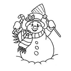 Раскраска: снеговик (Персонажи) #89156 - Раскраски для печати