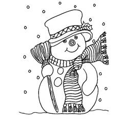 Раскраска: снеговик (Персонажи) #89162 - Раскраски для печати