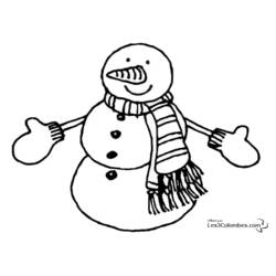 Раскраска: снеговик (Персонажи) #89171 - Бесплатные раскраски для печати