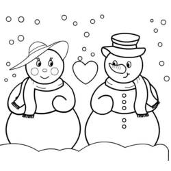 Раскраска: снеговик (Персонажи) #89173 - Раскраски для печати