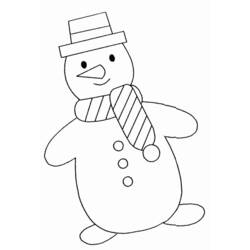 Раскраска: снеговик (Персонажи) #89174 - Раскраски для печати
