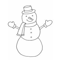 Раскраска: снеговик (Персонажи) #89182 - Раскраски для печати