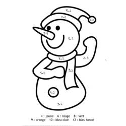 Раскраска: снеговик (Персонажи) #89187 - Раскраски для печати