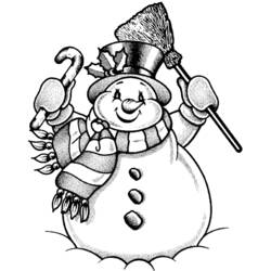 Раскраска: снеговик (Персонажи) #89196 - Раскраски для печати