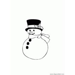Раскраска: снеговик (Персонажи) #89207 - Бесплатные раскраски для печати