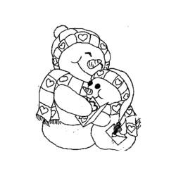 Раскраска: снеговик (Персонажи) #89208 - Бесплатные раскраски для печати