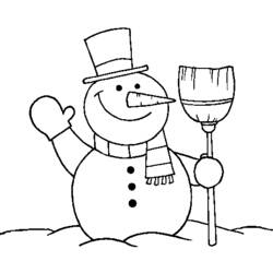 Раскраска: снеговик (Персонажи) #89220 - Бесплатные раскраски для печати
