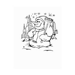 Раскраска: снеговик (Персонажи) #89245 - Бесплатные раскраски для печати
