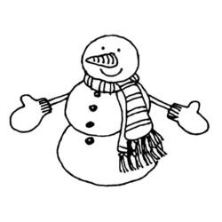 Раскраска: снеговик (Персонажи) #89263 - Бесплатные раскраски для печати