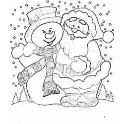 Раскраска: снеговик (Персонажи) #89279 - Бесплатные раскраски для печати