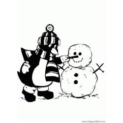 Раскраска: снеговик (Персонажи) #89322 - Бесплатные раскраски для печати