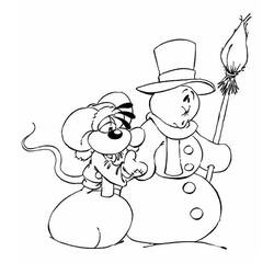 Раскраска: снеговик (Персонажи) #89323 - Бесплатные раскраски для печати