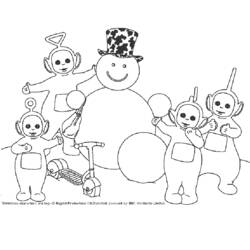 Раскраска: снеговик (Персонажи) #89325 - Бесплатные раскраски для печати