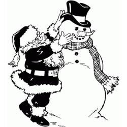 Раскраска: снеговик (Персонажи) #89328 - Бесплатные раскраски для печати