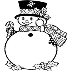 Раскраска: снеговик (Персонажи) #89343 - Бесплатные раскраски для печати