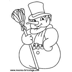Раскраска: снеговик (Персонажи) #89372 - Бесплатные раскраски для печати