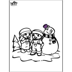 Раскраска: снеговик (Персонажи) #89383 - Бесплатные раскраски для печати