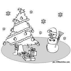 Раскраска: снеговик (Персонажи) #89430 - Бесплатные раскраски для печати