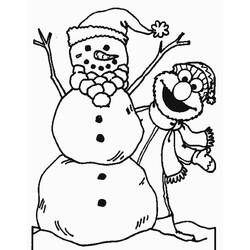 Раскраска: снеговик (Персонажи) #89433 - Бесплатные раскраски для печати