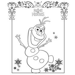 Раскраска: снеговик (Персонажи) #89438 - Раскраски для печати