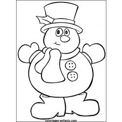 Раскраска: снеговик (Персонажи) #89455 - Бесплатные раскраски для печати