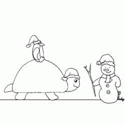 Раскраска: снеговик (Персонажи) #89456 - Бесплатные раскраски для печати