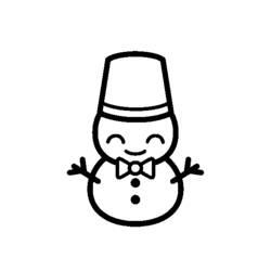 Раскраска: снеговик (Персонажи) #89489 - Раскраски для печати