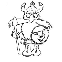 Раскраска: викинг (Персонажи) #149345 - Раскраски для печати
