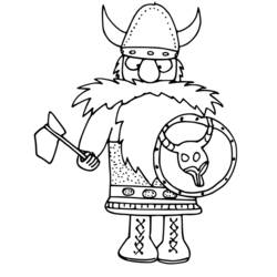 Раскраска: викинг (Персонажи) #149352 - Раскраски для печати