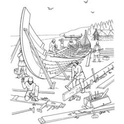Раскраска: викинг (Персонажи) #149353 - Раскраски для печати