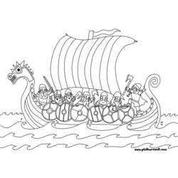 Раскраска: викинг (Персонажи) #149359 - Раскраски для печати