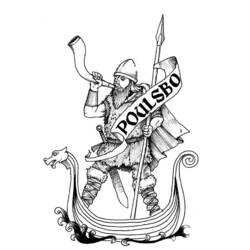 Раскраска: викинг (Персонажи) #149366 - Раскраски для печати