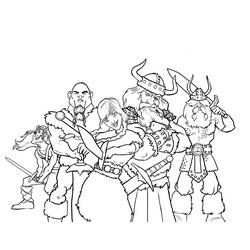 Раскраска: викинг (Персонажи) #149370 - Раскраски для печати