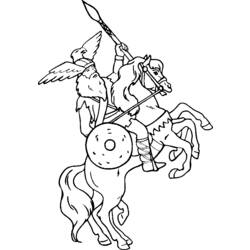Раскраска: викинг (Персонажи) #149377 - Раскраски для печати