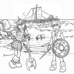 Раскраска: викинг (Персонажи) #149385 - Раскраски для печати
