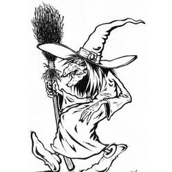 Раскраска: ведьма (Персонажи) #108194 - Бесплатные раскраски для печати