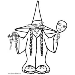 Раскраска: ведьма (Персонажи) #108210 - Бесплатные раскраски для печати