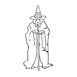 Раскраска: ведьма (Персонажи) #108221 - Бесплатные раскраски для печати