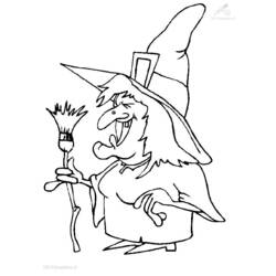 Раскраска: ведьма (Персонажи) #108231 - Раскраски для печати
