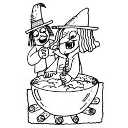 Раскраска: ведьма (Персонажи) #108407 - Бесплатные раскраски для печати