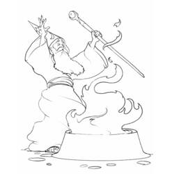 Раскраска: колдун (Персонажи) #107841 - Раскраски для печати