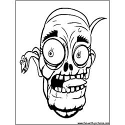 Раскраска: зомби (Персонажи) #85613 - Бесплатные раскраски для печати