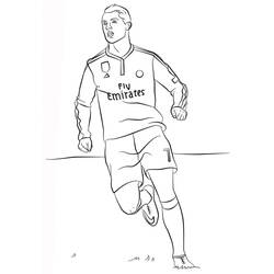 Раскраски: Cristiano Ronaldo - Бесплатные раскраски для печати