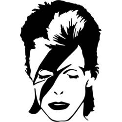Раскраски: David Bowie - Бесплатные раскраски для печати