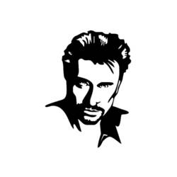 Раскраска: Johnny Hallyday (Знаменитые люди) #123122 - Бесплатные раскраски для печати