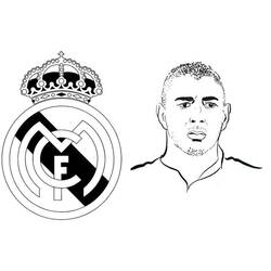 Раскраски: Karim Benzema - Бесплатные раскраски для печати
